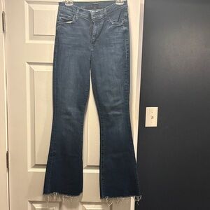 MOTHER Dark Blue Flare Jeans